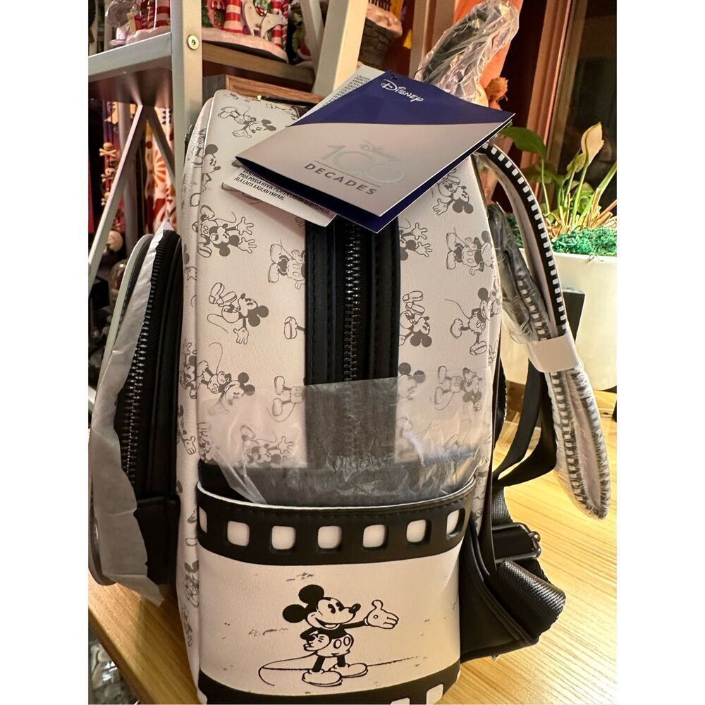 Disney Mickey Mouse Steamboat Willie Loungefly Mini Backpack + Wallet  Disney100 - Picture 7 of 14